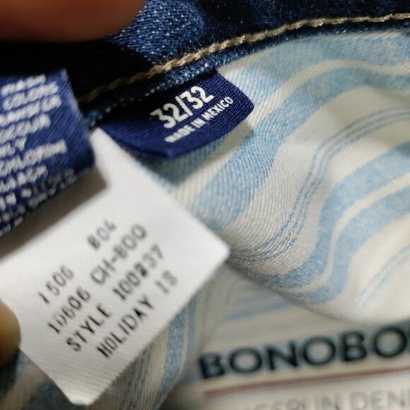 Bonobos Classic Retro Streetwear Denim Bootcut Jeans Men's Medium Wash Sze 32/32 - Picture 8 of 9